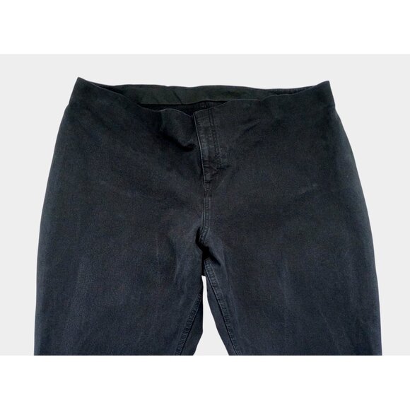 MMLaFleur Pants Womens 16 Black Slim Straight Leg Stretch Back Pockets Office - Picture 2 of 8